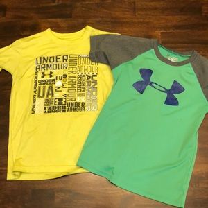 Lot of 2 Boys Under Armour T-shirts